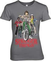 Stranger Things Dames Tshirt -2XL- Bikes Grijs