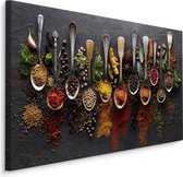 Schilderij - Specerijen, multi-gekleurd, wanddecoratie
