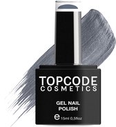 Gellak van TOPCODE Cosmetics - Wedgewood Grey - TCKE08 - 15 ml - Gel nagellak