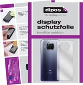 dipos I 2x Beschermfolie helder compatibel met Xiaomi Mi 10T Lite Achterkant Folie screen-protector (expres kleiner dan het glas omdat het gebogen is)