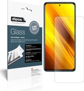 dipos I 2x Pantserfolie mat compatibel met Poco X3 NFC Beschermfolie 9H screen-protector (expres kleiner dan het glas omdat het gebogen is)