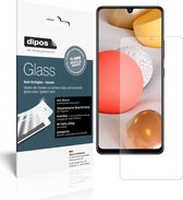 dipos I 2x Pantserfolie mat compatibel met Samsung Galaxy A42 5G Beschermfolie 9H screen-protector (expres kleiner dan het glas omdat het gebogen is)