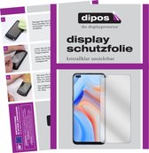 dipos I 2x Beschermfolie helder compatibel met Oppo Reno4 Z 5G Folie screen-protector (expres kleiner dan het glas omdat het gebogen is)