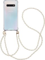 iMoshion iMoshion avec cordon + bracelet - Coque Samsung Galaxy S10 Perles - Transparente