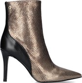 Notre-V 17535 Enkellaarsjes - Enkelboots met rits - Dames - Goud - Maat 36