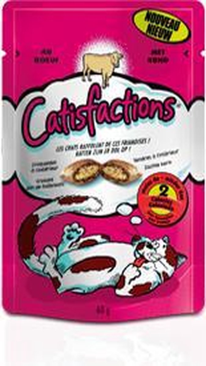 Kattensnacks | Mars Catisfactions Rund | 6 x 60 gr