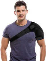 SchouderBrace - Zinaps Shoulder Brace Ademend Anti Stress Schouder Ondersteuning Compressieshuls voor Gescheurde Rotator Manchetstrains Bursitis Tendinitis Pain Relief (WK 02132)