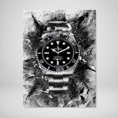 DEVICI Motiverende Wanddecoratie - Muurdecoratie - Rolex Daytona Platinum - Canvas Wall Art Ingelijste Wanddecoratie Kantoor Ingelijste Kunstposters & Kunstprints