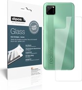 dipos I 2x Pantserfolie helder compatibel met Oppo Realme C11 Achterkant Beschermfolie 9H screen-protector (expres kleiner dan het glas omdat het gebogen is)