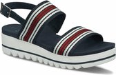 Jana Dames Sandaal 8-8-28265-26 890 blauw H-breedte Maat: 37 EU