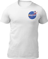 NASA - Bitcoin - Cryptonaut - Bitcoin - Heren T-Shirt - Crypto - Doge Coin- Getailleerd - Katoen