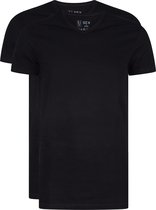 RJ Bodywear Everyday - Gouda - 2-pack - T-shirt V-hals smal - zwart -  Maat XL