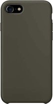 Geschikt voor: iPhone 8 Siliconen Back Cover - dark olive
