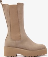 VIA VAI Bobbi Matt Chelsea boots dames - Enkellaarsjes dames - Beige - Maat 41