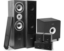 Surround set home cinema 5.0 - Fenton 1150 Watt met 200 Watt actieve 8'' subwoofer - Zwart