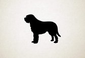 Otterhound - Silhouette hond - S - 41x51cm - Zwart - wanddecoratie