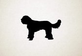 Cavapoo - Silhouette hond - L - 65x105cm - Zwart - wanddecoratie