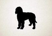 Bernedoodle - Silhouette hond - S - 46x45cm - Zwart - wanddecoratie