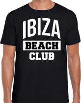 Ibiza beach club zomer t-shirt voor heren - zwart - beach party / vakantie outfit / kleding / strand feest shirt M