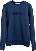 Iceberg Logo Sweater Blauw  Heren maat M