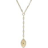 Fossil Dames Ketting edelstaal glas steen One Size 88072367