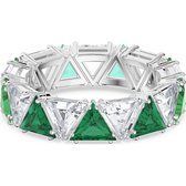 Swarovski Damen-Damenring Metall Swarovski-Kristall 52 Grün 32016358