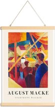 JUNIQE - Posterhanger Macke - Tightrope Walker -40x60 /Kleurrijk