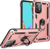 Samsung Galaxy A52 / A52s Hoesje - Coverup Ring Kickstand Back Cover - Rose Gold
