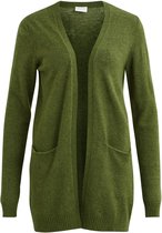 Vila Vest Viril Open L/s  Knit Cardigan-fav 14044095 Vineyard Green/melange Dames Maat - S