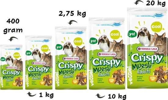 MUESLI LAPIN - CUNI CRISPY 2.75KG - VERSELE LAGA