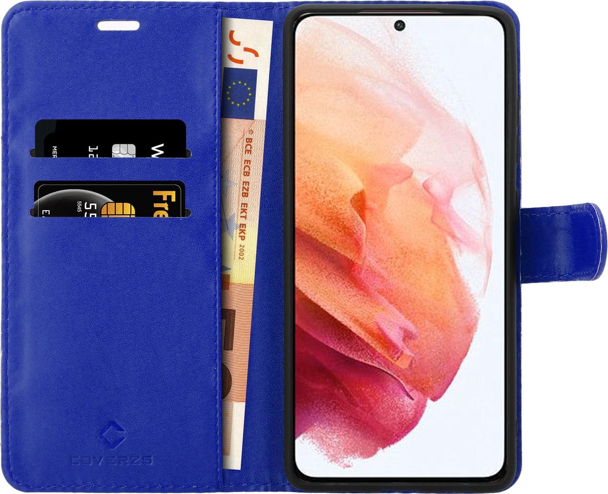 Coverzs Samsung Galaxy S21 bookcase hoesje - blauw