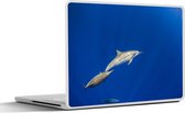 Laptop sticker - 13.3 inch - Dolfijn - Dier - Zee - 31x22,5cm - Laptopstickers - Laptop skin - Cover