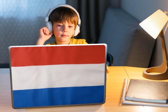 Sticker pour ordinateur portable - 15,6 pouces - Drapeau néerlandais