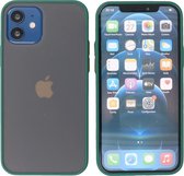 iPhone 12 Mini Hoesje - Back Cover Telefoonhoesje - Donker Groen