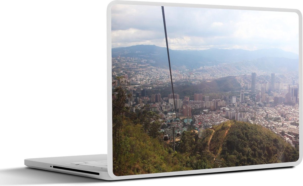 Afbeelding van product SleevesAndCases  Laptop sticker - 17.3 inch - Uitzicht op cityscape Caracas vanaf berg Avila Venezuela