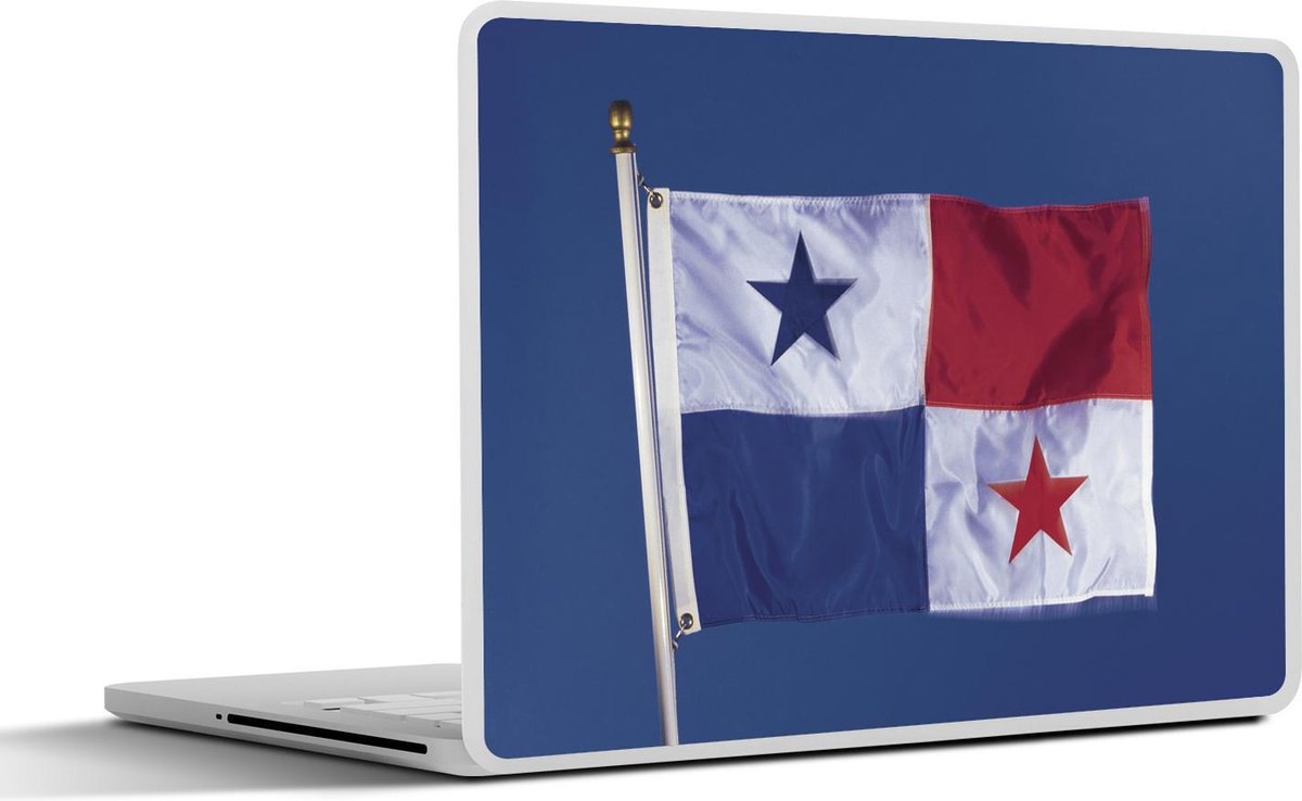 Afbeelding van product SleevesAndCases  Laptop sticker - 11.6 inch - Panama's vlag in de blauwe lucht