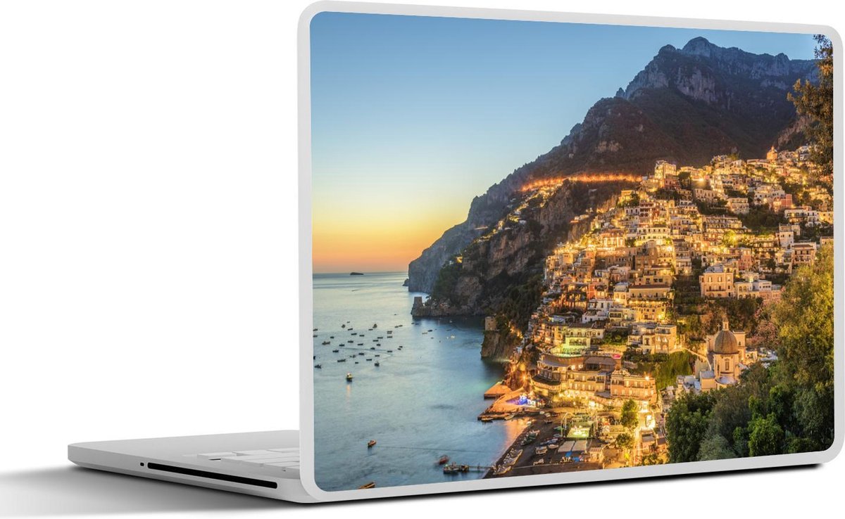 Afbeelding van product SleevesAndCases  Laptop sticker - 10.1 inch - Een uitzicht op Positano aan de Amalfikust