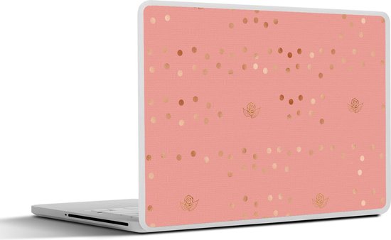 Sticker ordinateur portable - 11,6 pouces - Motifs - Luxe - Rose - Roses