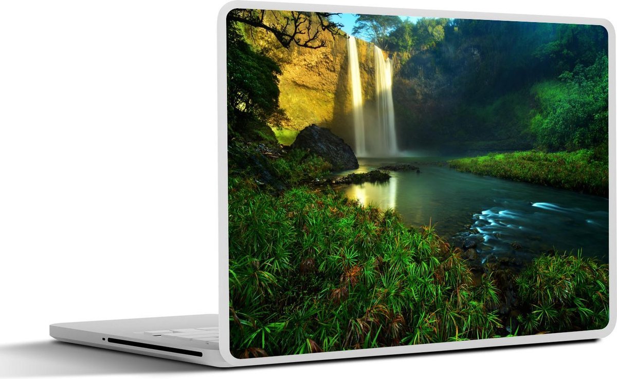 Afbeelding van product SleevesAndCases  Laptop sticker - 11.6 inch - Waterval op Hawaï