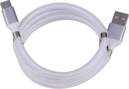 Grundig USB-C-Kabel - Magnetisch - 1 Meter - Wit