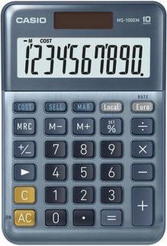 Comparer les prix : Casio MS88EM Calculatrice de Bureau Coût de Conversion de Devises à 8 Chiffres avant en Aluminium de marge de vente, Alimenté par Batterie solaire Bleu | Comparateur Comparer les prix : Casio MS88EM Calculatrice de Bureau Coût de Conversion de Devises à 8 Chiffres avant en Aluminium de marge de vente, Alimenté par Batterie solaire Bleu | Comparateur