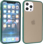 iPhone 12 Pro Max Hoesje Hard Case Backcover Telefoonhoesje Donker Groen