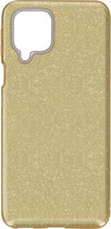 Samsung Galaxy A42 5G Hoesje Glitters Siliconen TPU Case Goud - BlingBling Cover