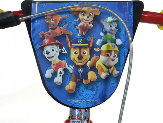 Dino Paw Patrol - Kinderfiets 12 Inch - van 2-4 Jaar - met Zijwieltjes - Jongensfiets Rood van Merkloos — afbeelding 4