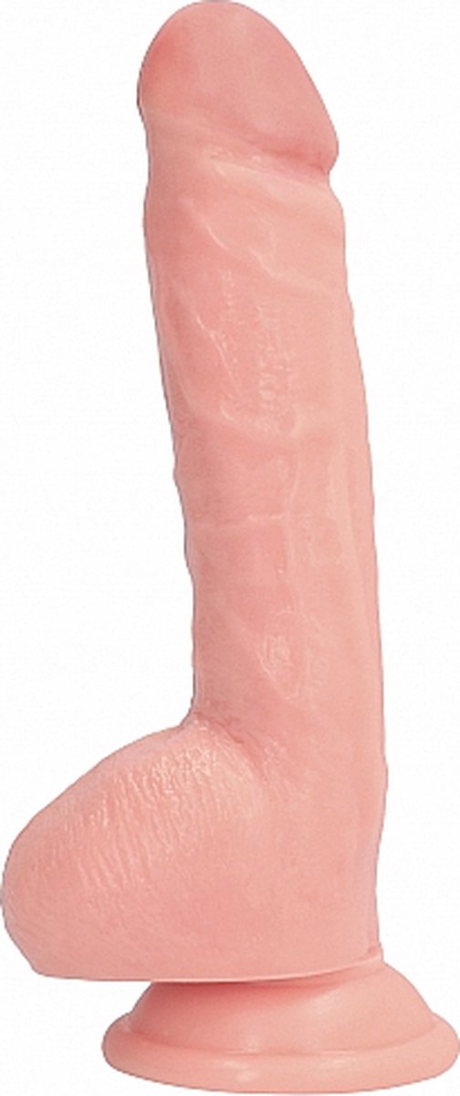 Goedkoopste GC Realistische Dildo met Scrotum en Zuignap - 16,5 cm - Huidksleur