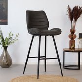 Bronx71® Industriële barkruk Morris antraciet 71 cm - barstoel