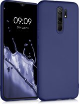 kwmobile telefoonhoesje voor Xiaomi Redmi 9 - Hoesje voor smartphone - Back cover in metallic blauw