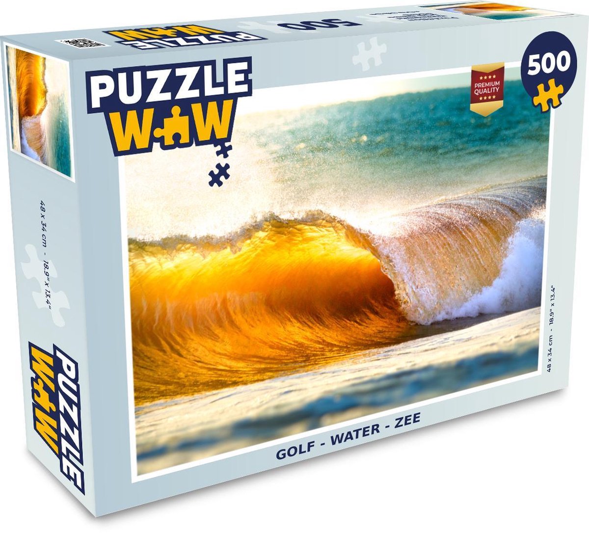 Afbeelding van product PuzzleWow  Puzzel Golf - Water - Zee - Legpuzzel - Puzzel 500 stukjes