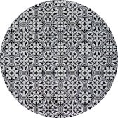 Vloerkleed vinyl rond | Grey Mosaic