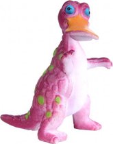 speelfiguur Vogelosaurus 5 cm rubber roze/groen